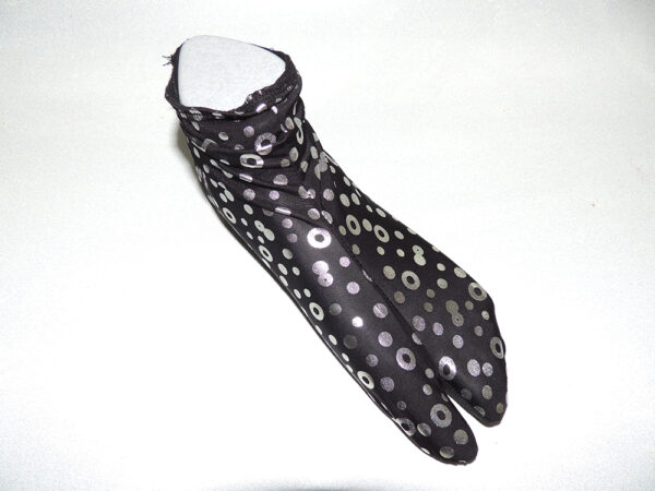 Mrs. Locks' Socks - Black with Silver Spots - Image 2
