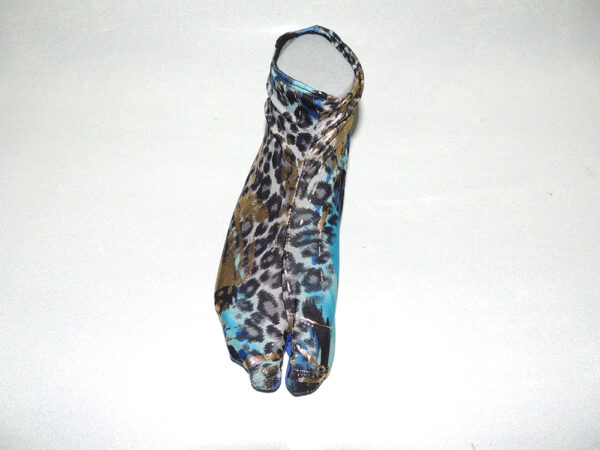 Mrs Locks' Socks - Black & Teal with Leopard Print - Image 3