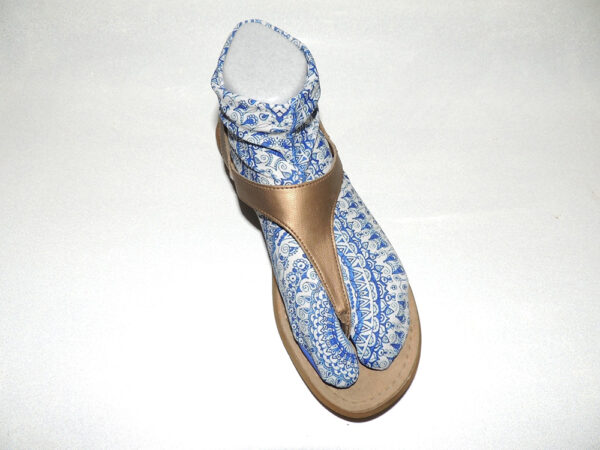 Mrs. Locks' Socks - Blue and White Paisley