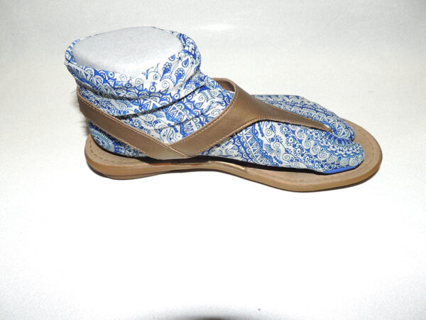 Mrs. Locks' Socks - Blue and White Paisley - Image 3